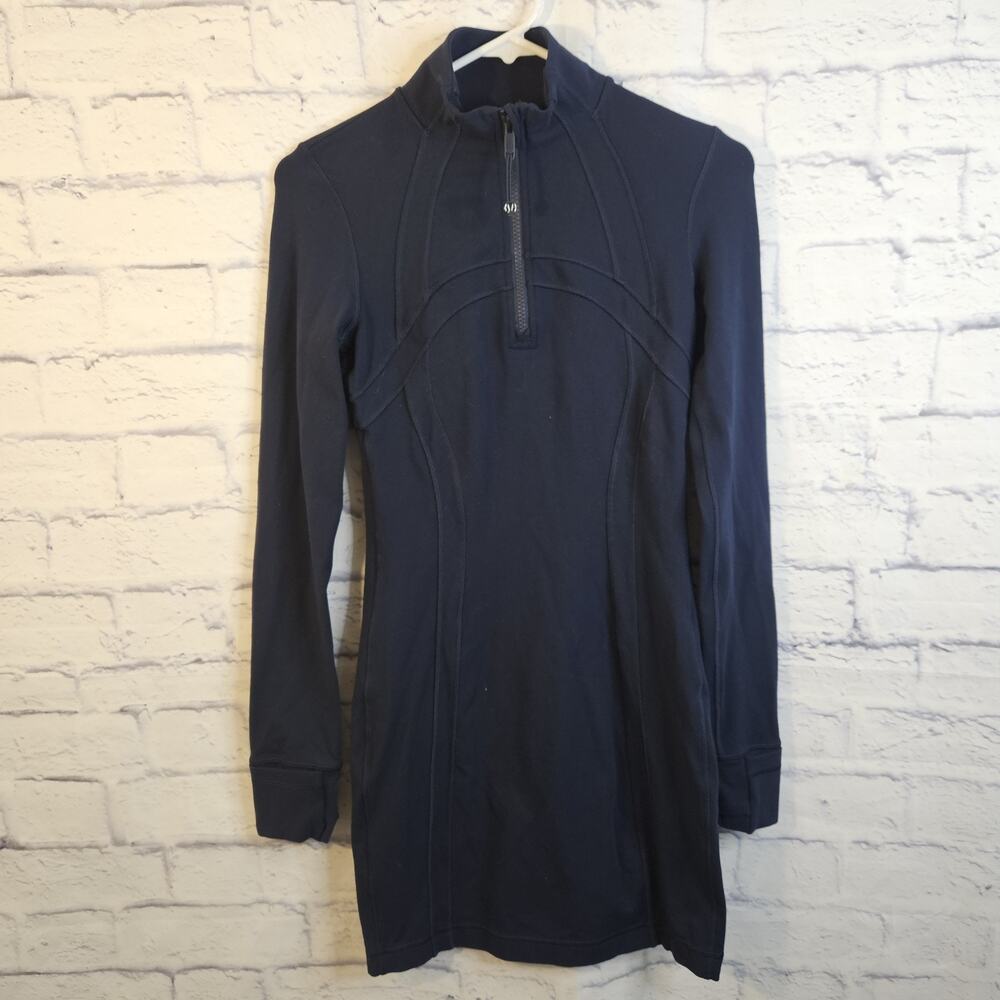 Lululemon Dress Women’s 4 Navy Original Define Long Sleeve Dress Perfomance